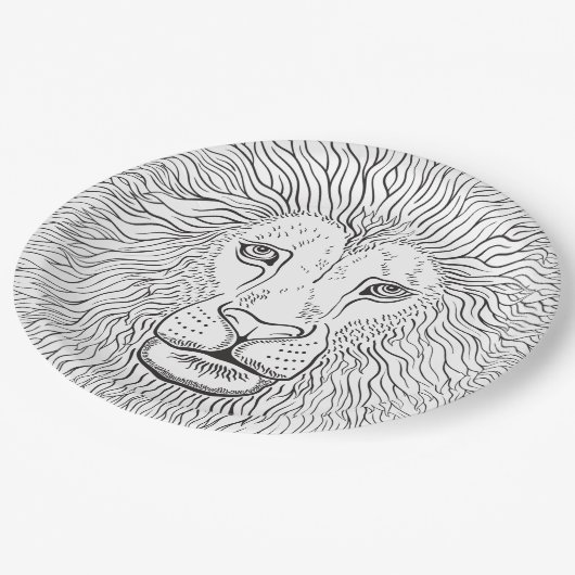 獅子頭 ペーパープレート (アングル)