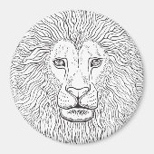 獅子頭 マグネット (正面)