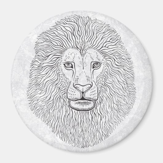 獅子頭 マグネット (正面)