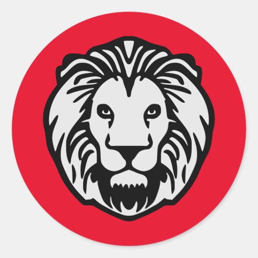 獅子頭 ラウンドシール (正面)