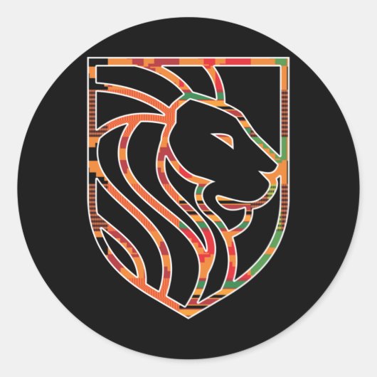 獅子頭 ラウンドシール (正面)