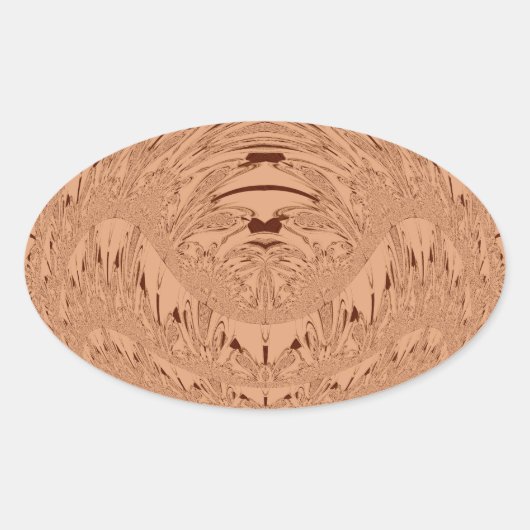 獅子頭 楕円形シール (正面)