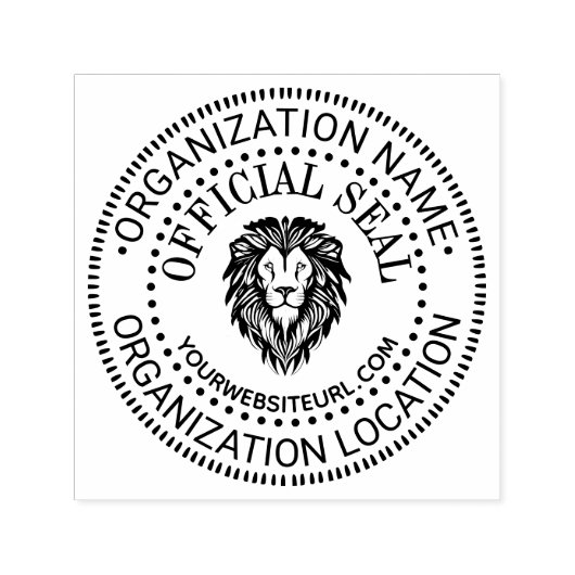 獅子頭#3一般公式シール名ロケーションURL セルフインキングスタンプ (デザイン)