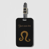 獅子黄金星占い標識 ラゲッジタグ (正面縦)