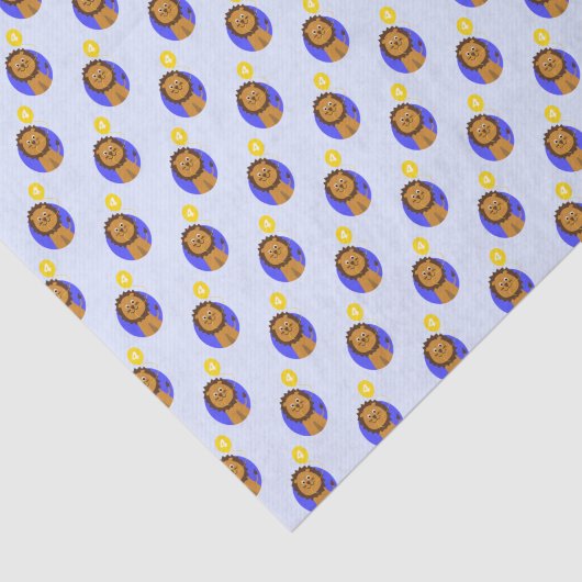 獅子3歳の青 薄葉紙 (詳細)