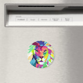 獅子 |アーポップ・アートのト マグネット (インサイチュ (食洗機))