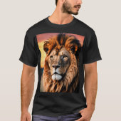 獅子 – ジャングルの王。 Tシャツ (正面)