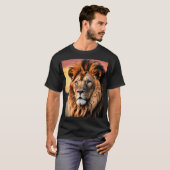 獅子 – ジャングルの王。 Tシャツ (正面フル)