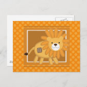 獅子 ポストカード (正面/裏面)