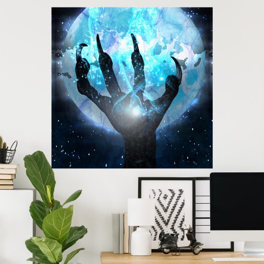 獣と月 ポスター (ホームオフィス)