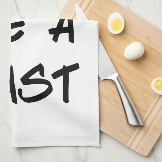 獣のやる気を起こさせるなトレーニングの体育館のような列車 キッチンタオル (四つ折り)