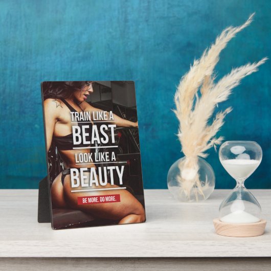 獣のように列車、美しいのように見える – トレーニング フォトプラーク (側面)