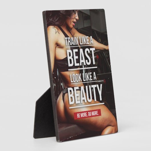 獣のように列車、美しいのように見える – トレーニング フォトプラーク (側面)