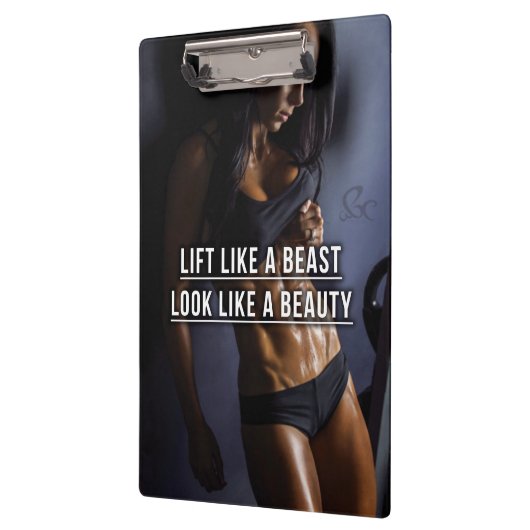 獣のように持ち上げ、美しいのように見える – トレーニング クリップボード (左)