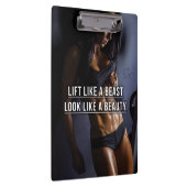 獣のように持ち上げ、美しいのように見える – トレーニング クリップボード (右)