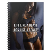 獣のように持ち上げ、美しいのように見える – トレーニング ノートブック (正面)