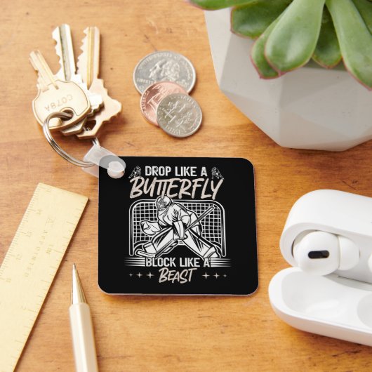 獣のゴアリーのような蝶のブロックのように落ちる キーホルダー (デスク)