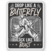 獣のゴアリーのような蝶のブロックのように落ちる シール (正面)