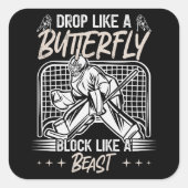 獣のゴアリーのような蝶のブロックのように落ちる スクエアシール (正面)