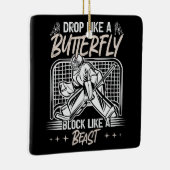 獣のゴアリーのような蝶のブロックのように落ちる セラミックオーナメント (右)