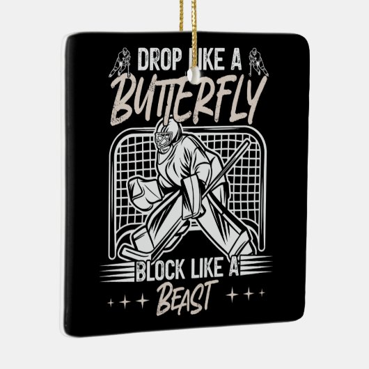 獣のゴアリーのような蝶のブロックのように落ちる セラミックオーナメント (右)