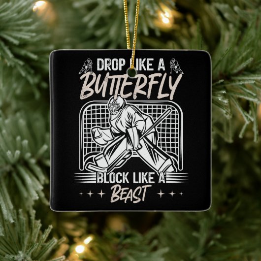 獣のゴアリーのような蝶のブロックのように落ちる セラミックオーナメント (ツリー)