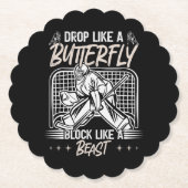 獣のゴアリーのような蝶のブロックのように落ちる ペーパーコースター (正面)