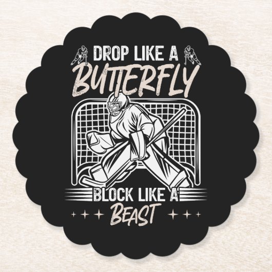 獣のゴアリーのような蝶のブロックのように落ちる ペーパーコースター (正面)