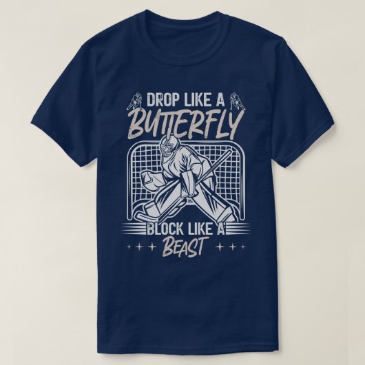 獣のゴアリーのような蝶のブロックのように落ちる Tシャツ (デザイン正面)