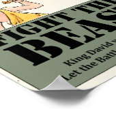 獣のポスターと戦う ポスター (角)
