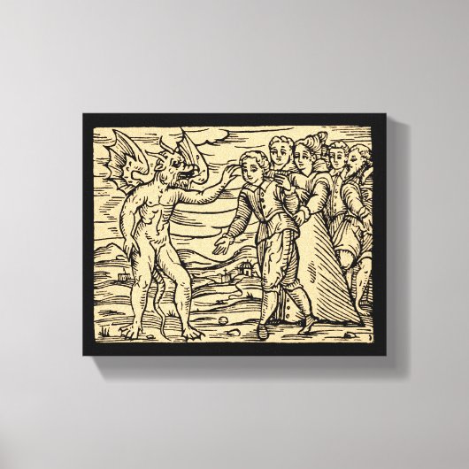 獣のマーク8x10 キャンバスプリント (正面)