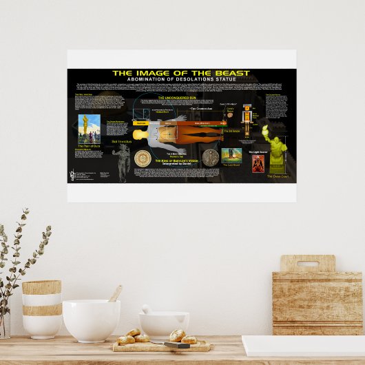 獣の像 ポスター (キッチン)