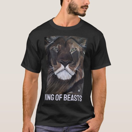 『獣の王』アルフレッド・フォックスによる絵 Tシャツ (正面)