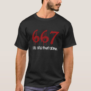 獣の667の悪の印 Tシャツ