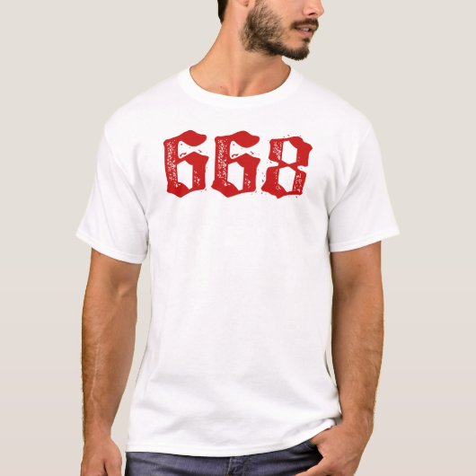 獣の668隣人 Tシャツ (正面)