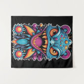 獣はsなしで警告饗宴を催す – Ken Gage タペストリー (正面(横))