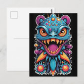 獣はsなしで警告饗宴を催す – Ken Gage ポストカード (正面/裏面)