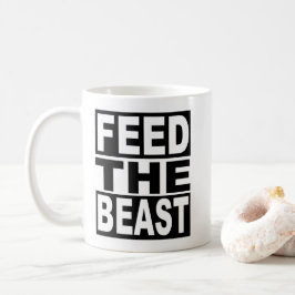 獣を食べ物を与えて下さい コーヒーマグカップ
