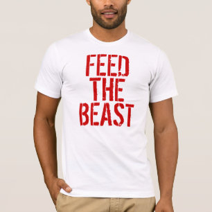 獣を食べ物を与えて下さい Tシャツ