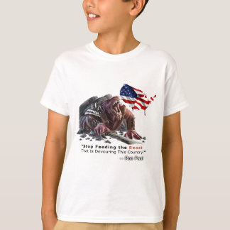 獣を食べ物を与えることを止めて下さい Tシャツ