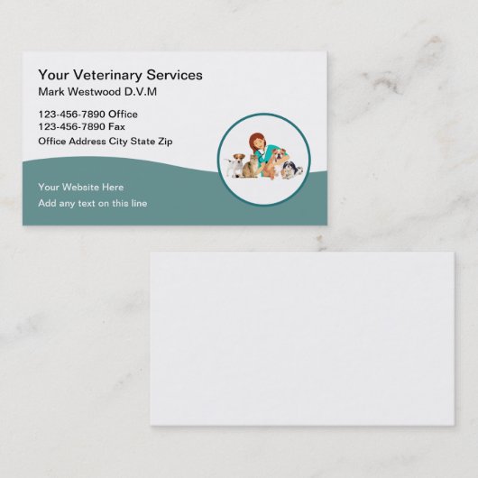 獣モダン医名刺 名刺 (正面/裏面)