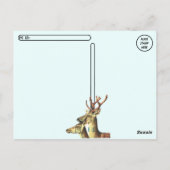 獣切手国際的コラージュ ポストカード (裏面)