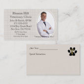 獣医あなたの写真の名刺 名刺 (正面/裏面)