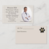 獣医あなたの写真の名刺 名刺 (正面/裏面)