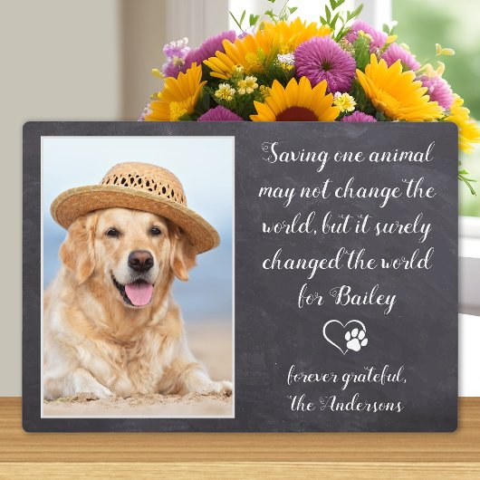 獣医ありがとう犬ペット写真の獣医 フォトプラーク