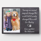 獣医ありがとう獣医ドッグペットの写真 フォトプラーク (正面)