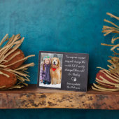 獣医ありがとう獣医ドッグペットの写真 フォトプラーク (側面)