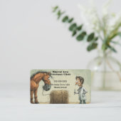 獣医おもしろいウマ科の名刺 名刺 (スタンド正面)