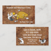獣医おもしろい名刺 名刺 (正面/裏面)