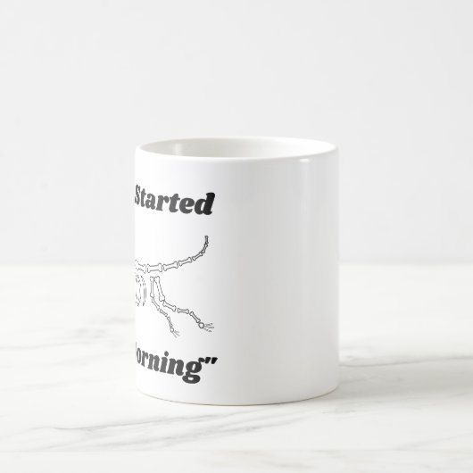 獣医おもしろい引用文:今朝犬が飼い始めたばかりだ コーヒーマグカップ (中央)
